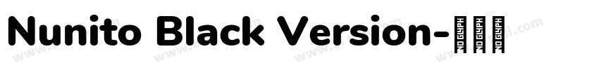 Nunito Black Version字体转换